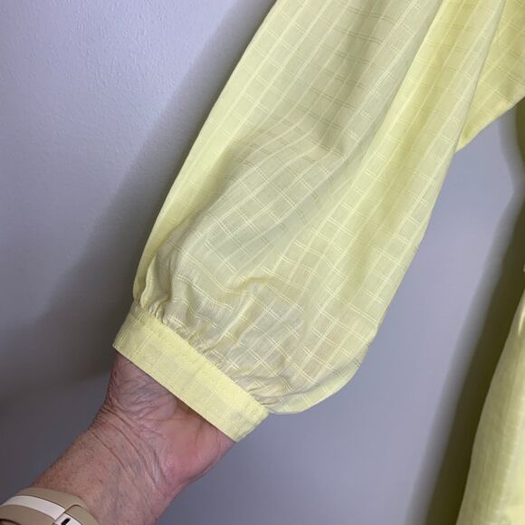 Vintage Tanner Yellow Butter Modest Dress‎ Button Bodice Full Skirt Tie belt - Picture 6 of 13